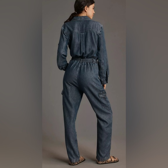 Anthropologie Cloth & Stone Utility Jumpsuit Large - Picture 4 of 13